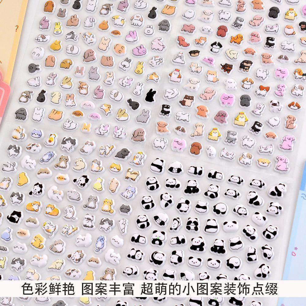 Mini Animal Cute Sticker Set: Multiple Adorable Patterns for Journal Decoration & Kids' Reward Stickers