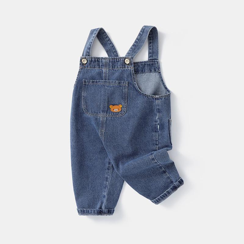 Baby Boys Overalls Spring Autumn Kids Cartoon Long Pants Casual Girls Jumpsuits Children Trousers