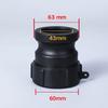 Thicken Female Connector IBC Tank Adapter 60mm Thread to 2 Inch Male Quick Connect Female Camlock Coupler Camlock Fitting