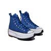 Converse Run Star Hike Trendy Versatile High-Top Espadrilles Unisex Blue