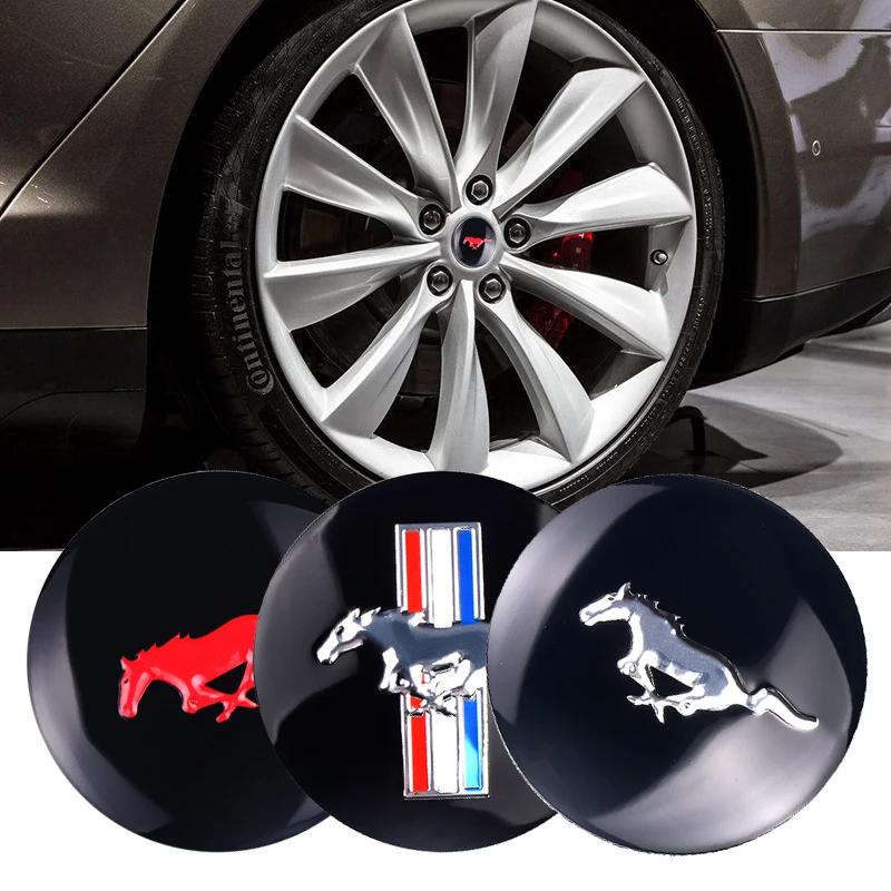 Car Sticker 60MM Car Wheel Center Hub Cap Rim Cover Logo Decal For Ford ST Fiesta Focus Mk2 3 4 Edition Mondeo Fusion FOOSE Must
