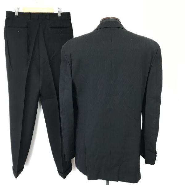 DALTON & FORSYTHE Luigi Botto Fabric 3 Button Suit Set Men L A6 Black Wool(USED)