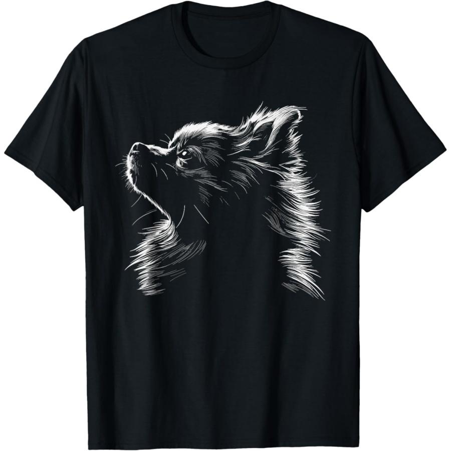 Pomeranian Silhouette Graphic For Men Women T-Shirt S
