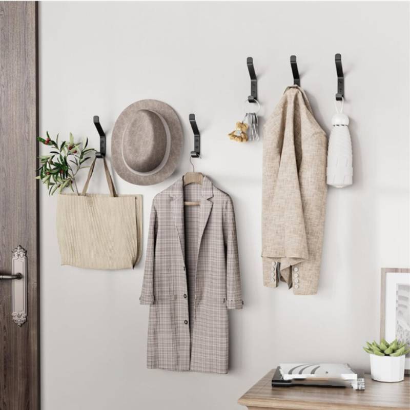 Stainless Wall Mounted Hook Multipurpose Clothes Hanger For Backpack Hat Towel Keys Home Storage