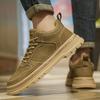 Autumn winter shoes leather British style retro Martin boots casual shoes non-slip warm high-top tooling shoes men