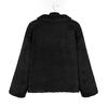Women's Lapel Long Sleeve Faux Shearling Coat Winter Boyfriend Winter Faux Coat
