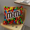 M-Ms C-Chocolate Pillow Cover Design Cushion Cover Decor Holiday Decorati