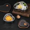 Hjerteformet matboks Bento-boks Forseglet Lekkasjesikker 304 Rustfritt Stål Matbeholdere Med Plast