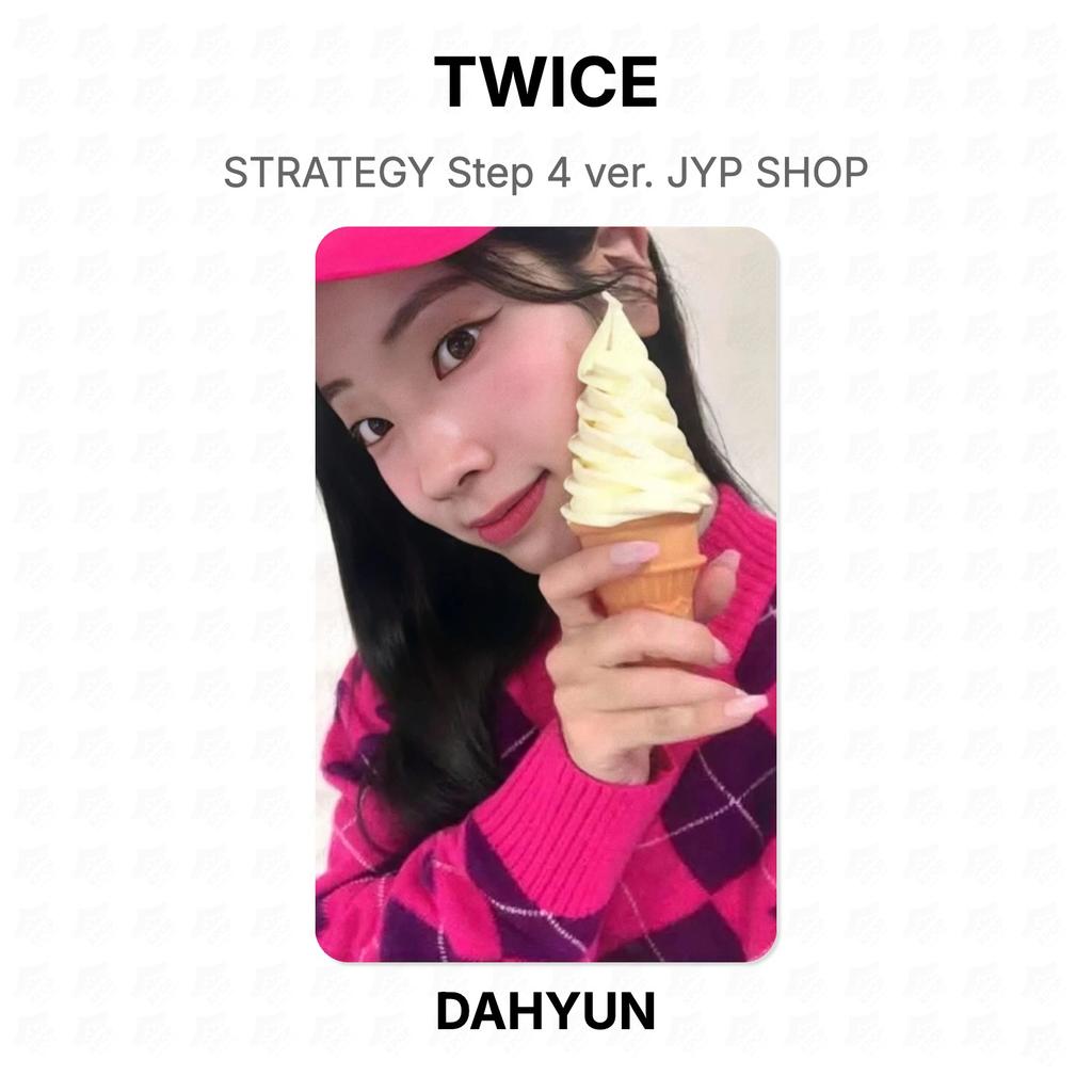 TWICE STRATEGY Step 4 ver. JYP SHOP Official Photocard