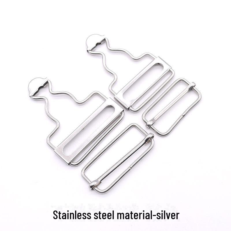 Metal Button Gourd Buckle Denim Maternity Overalls with Adjustable Straps