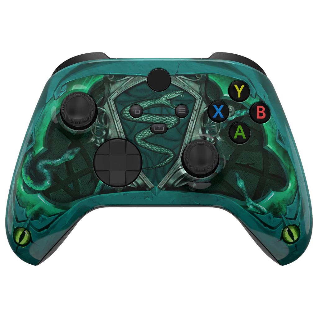 Custom Front Housing Shell for Xbox Series with Cover Faceplates for Xbox Series and Xbox Core Controllers Not eXtremeRate's X/S Controllers,