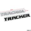 1Pc use on Tracker vehicles customizable English label for the rear cargo compartment door ABS 3D lettering sticker