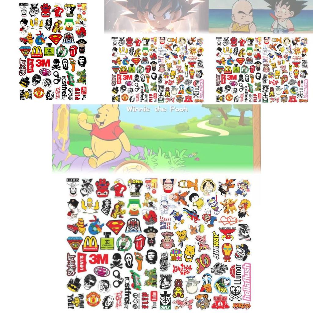 Stylish European Graffiti Stickers For Luggage Motorcycle Helmets Kids Diy Pvc Waterproof Pack