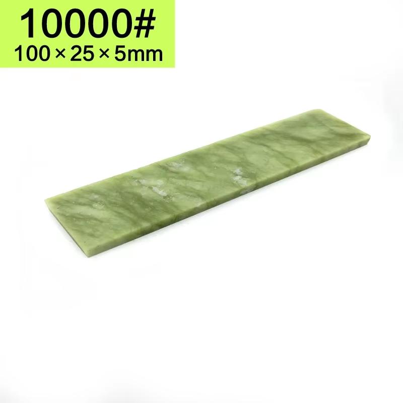 10000 Grit Natural Sharpening Stone Green Agate Whetstone Fine Grinder Polishing Shaved Bar Kitchen Knife Sharpener Honing Tool