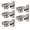 5Pcs Hydraulic Buffer Hinge Reduce Noise Closing Speed Anti Rust Cabinet Door Butt Hinge for Home