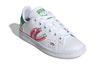 Adidas Originals Stan Smith J Kids' Skateboarding Shoes Abrasion Resistant Low top Skateboard Shoes White Green FX5976