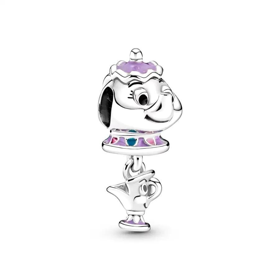 New Disney Charms Bracelet Winnie the Pooh Beauty and the Beast Dumbo Monsters Inc Jewelry for Women