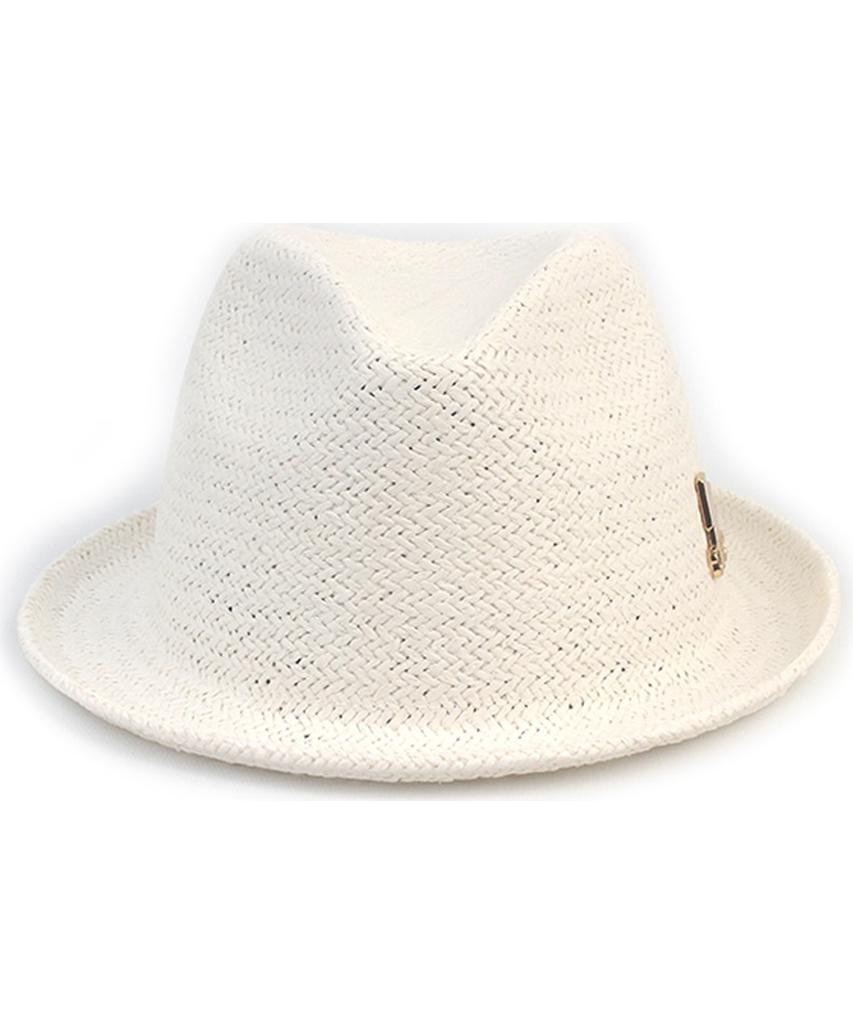 Yunibeosyeolkemiseuteuli Punk Simple White Summer Fedora