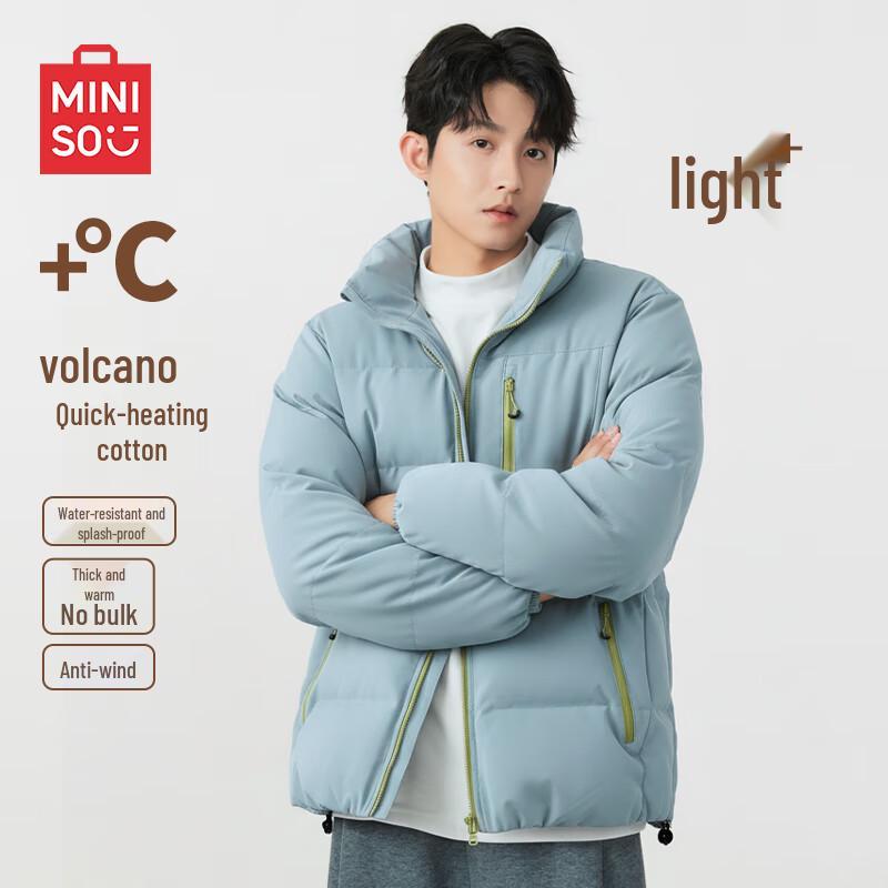 

MINISO Мужская зимняя куртка в горном стиле с флисовой подкладкой и утеплителем L