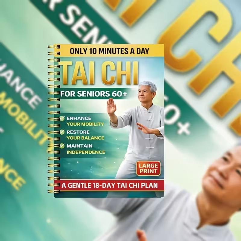 Manuale di Pratica Tai Chi Per Anziani Principianti Rilegato a Spirale Guida all'Allenamento Marziale Incluse Pagine su Esercizi Quotidiani Progressivi