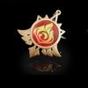 New Teyvat Vision Fontaine Water God Focalors Lyney and Lynette Keychain Luminous 7 Element Eye Of God Toy KeyRing