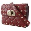 Valentino Garavani Rock Studs Shoulder Bag MW0BCA23NAP Mini Shoulder Wallet Shoulder Red Leather Women Used
