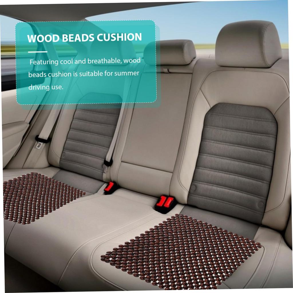 LIFKOME Wooden Bead Comfort Car Seat Wood Bead Seat Wood Bead Seat Wood Bead Auto Seat Car Seat Cushion, Cushion, Cover, Pad, Cover, Cushion, Cushion,