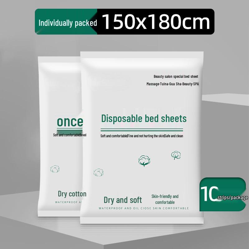 Waterproof Oilproof Disposable Bed Sheets with Hole - Non-Woven, Breathable, 100-Pack
