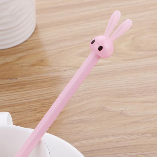 4Pcs Quick-drying Gel Pens Cute Rabbit Design Writing Fluently Ultralight Non-slip Comfortable Grip Ink Pens