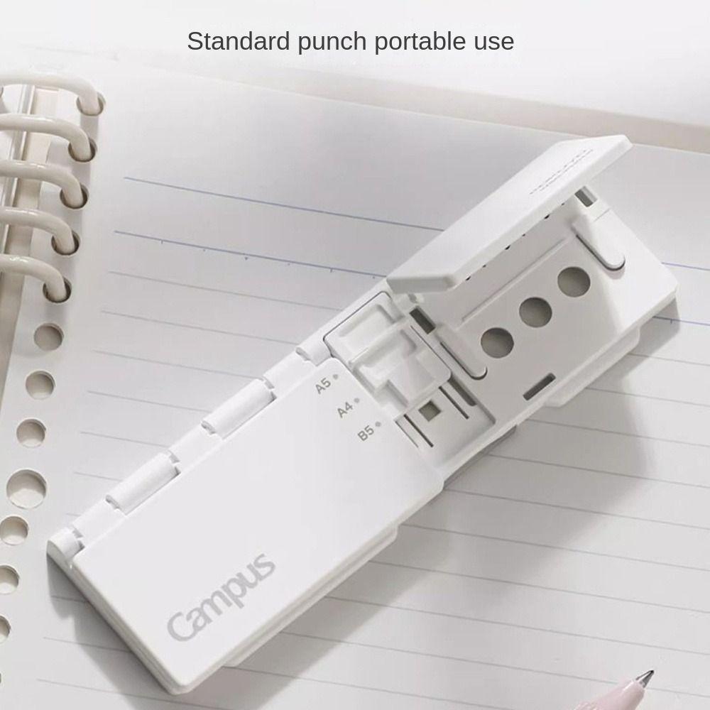 8 Holes Hole Punch Portable Ring Binder Durable Paper Puncher Tool
