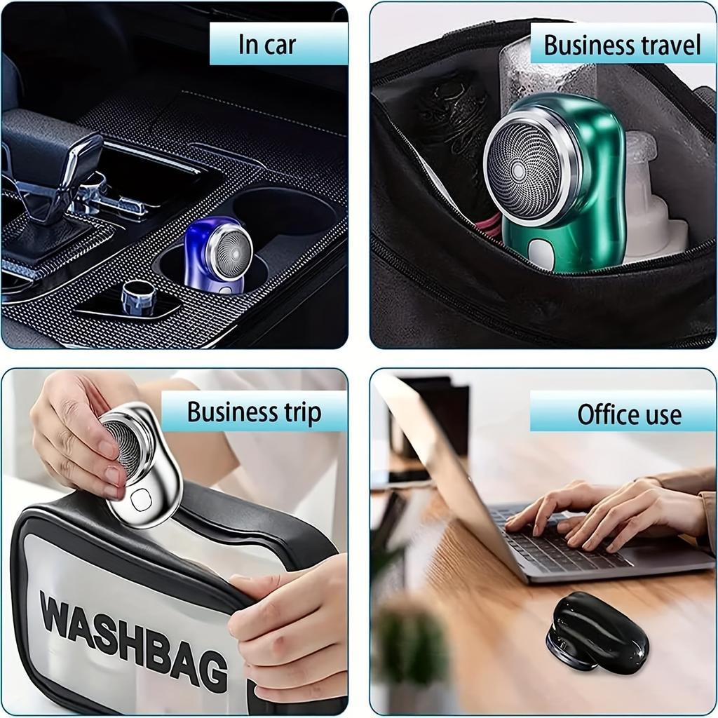 Xiaomi 1pc-Electric shaver portable mini shaver, fast charging travel shaver, men's car mounted blade, water washing