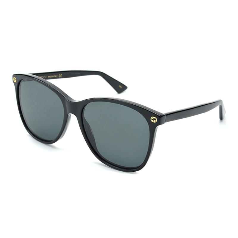 Gucci Comfortable Large Frame Bee Collection Plate Frame Butterfly Sunglasses Women's Asian Edition Black