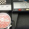 REPASOVANÉ PÁNSKÉ AUTOMATICKÉ HODINKY SEIKO 5 VYROBENÉ V JAPONSKU ČERVENÝ CIFERNÍK CUSTOM a440133-2 QV90-a440133