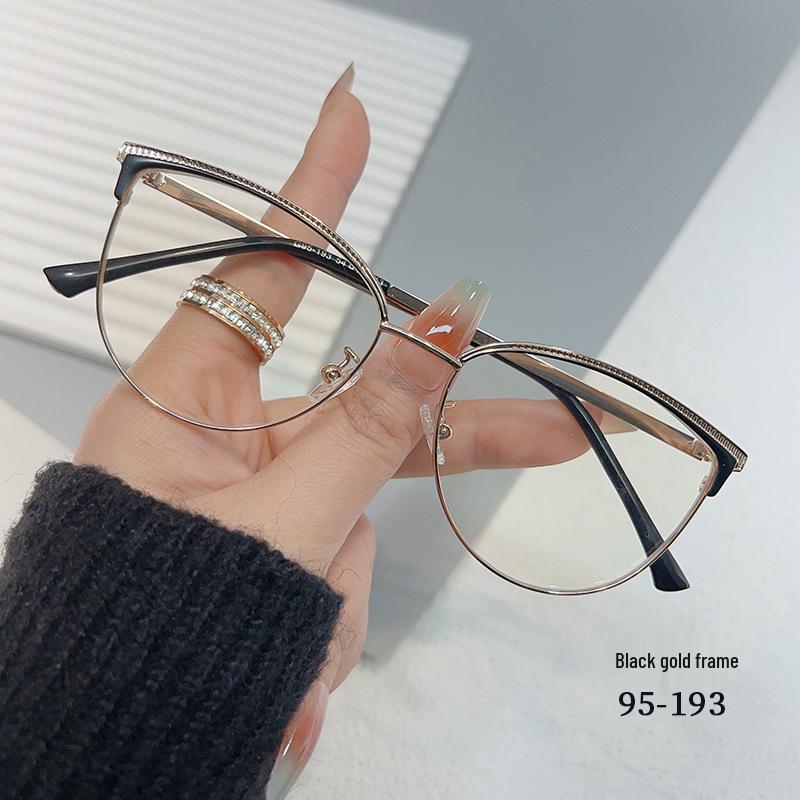 

95193 Ретро Корейские Овальные Очки для Мужчин и Женщин - Суперлегкие, Защита от Синего Света, Совместимы с Миопией