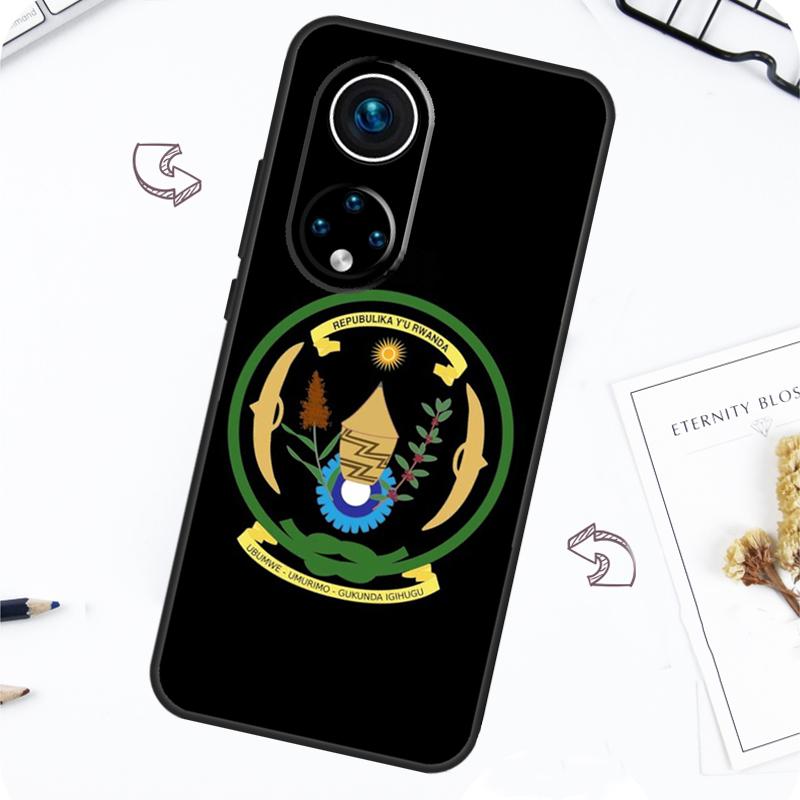 Rwanda Flag Coat Of Arms Case For Honor Magic 7 Pro 5 6 Lite Honor 200 Pro 50 70 90 X8b X9a X8a X8 X9 X9c X9b Cover