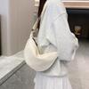 Textured Women's Messenger Bag New Light Sports Style Casual Small Satchel Versatile Underarm Shoulder Dumpling Bag