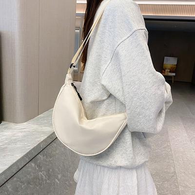 Textured Women's Messenger Bag New Light Sports Style Casual Small Satchel Versatile Underarm Shoulder Dumpling Bag
