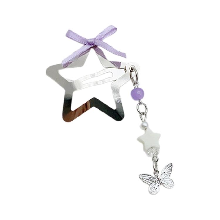 Elegant Butterfly Bows Clip with Fringed Detailing for Unique Style Hairpins