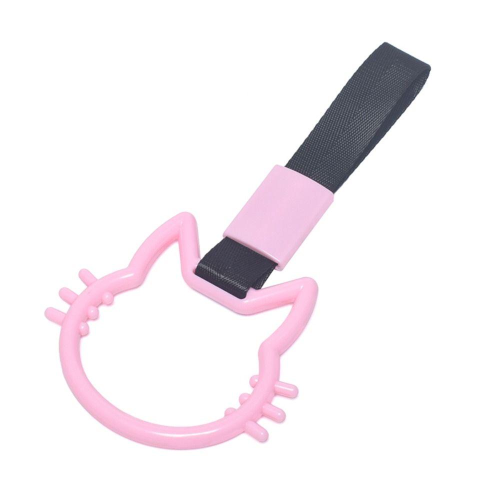 

Красочный ремешок с подвеской для дрейфа, подвеска на ручке автомобиля, ремни, предупреждение, подвесное кольцо, авто украшение pink-black strap