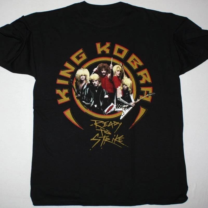 king kobra ready to strike new black t shirt Gift For Fan XL