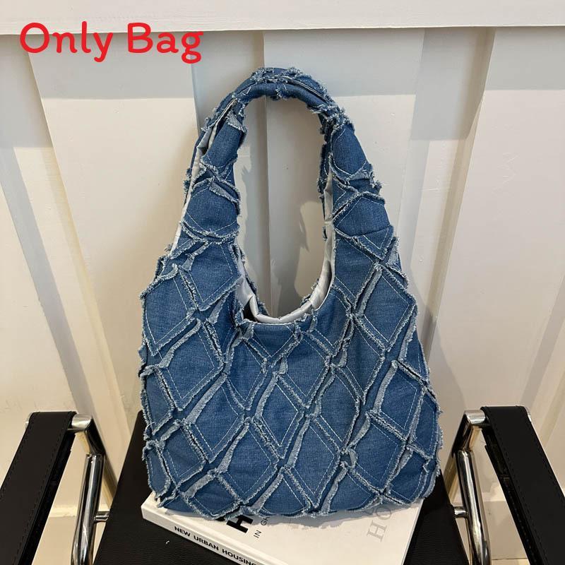 Canvas Tote Bag For Women With Quilted Pattern And Shoulder Strap For Casual Daily Use