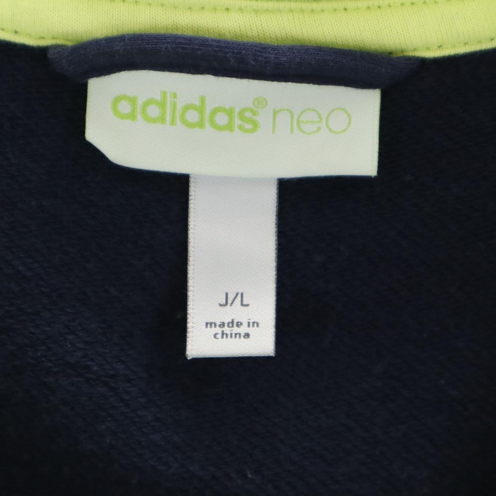 adidas NEO Long sleeve sweat Zip hoodie L Navy Men's Used