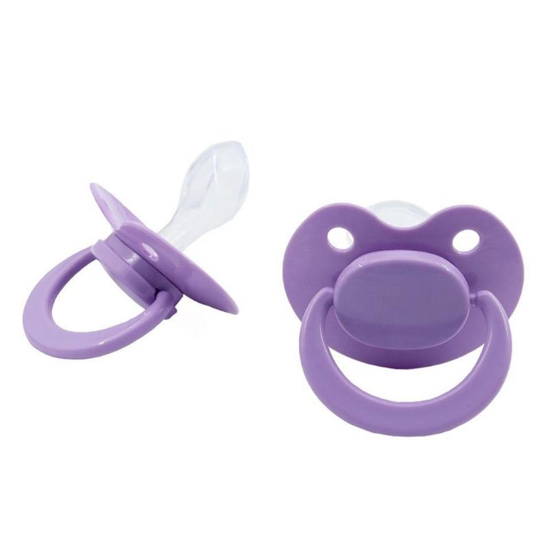 

Adult Pacifier Calming Dummy Nipple Emotional Stability Pacifiers Teether Toy for Pregnant Women Nursing Individual фіолетовий
