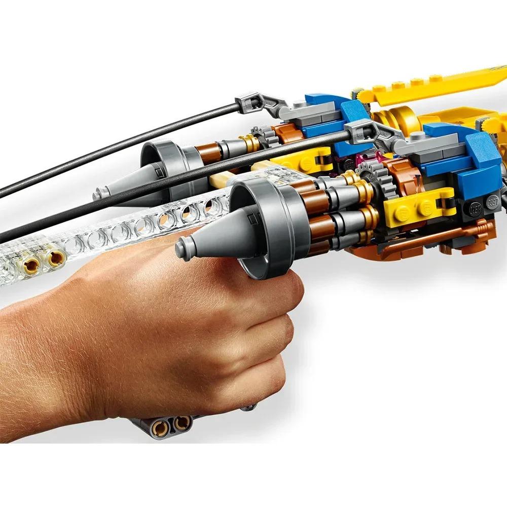 Hot Toys Set Podracer di Anakin 75258 MOD Blocchi da Costruzione Film e Giochi Veicolo Spaziale Modello in Mattoncini da Assemblare Per Regali di Compleanno per Bambini