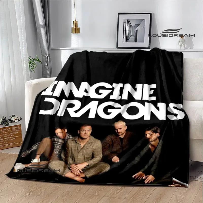 Rock Band Imagine Dragons Printed blankets Flannel Warm blanket Soft Cozy Blanket Travel Blankets bed linings Birthday Gift