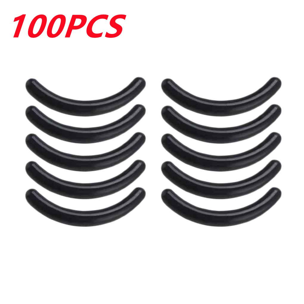 

10/20/30/50 шт./набор, черные, высокоэластичные, сменные силиконовые, прочные, универсальные, для завивки ресниц, сменные подушечки, косметические инструменты для макияжа 100PCS