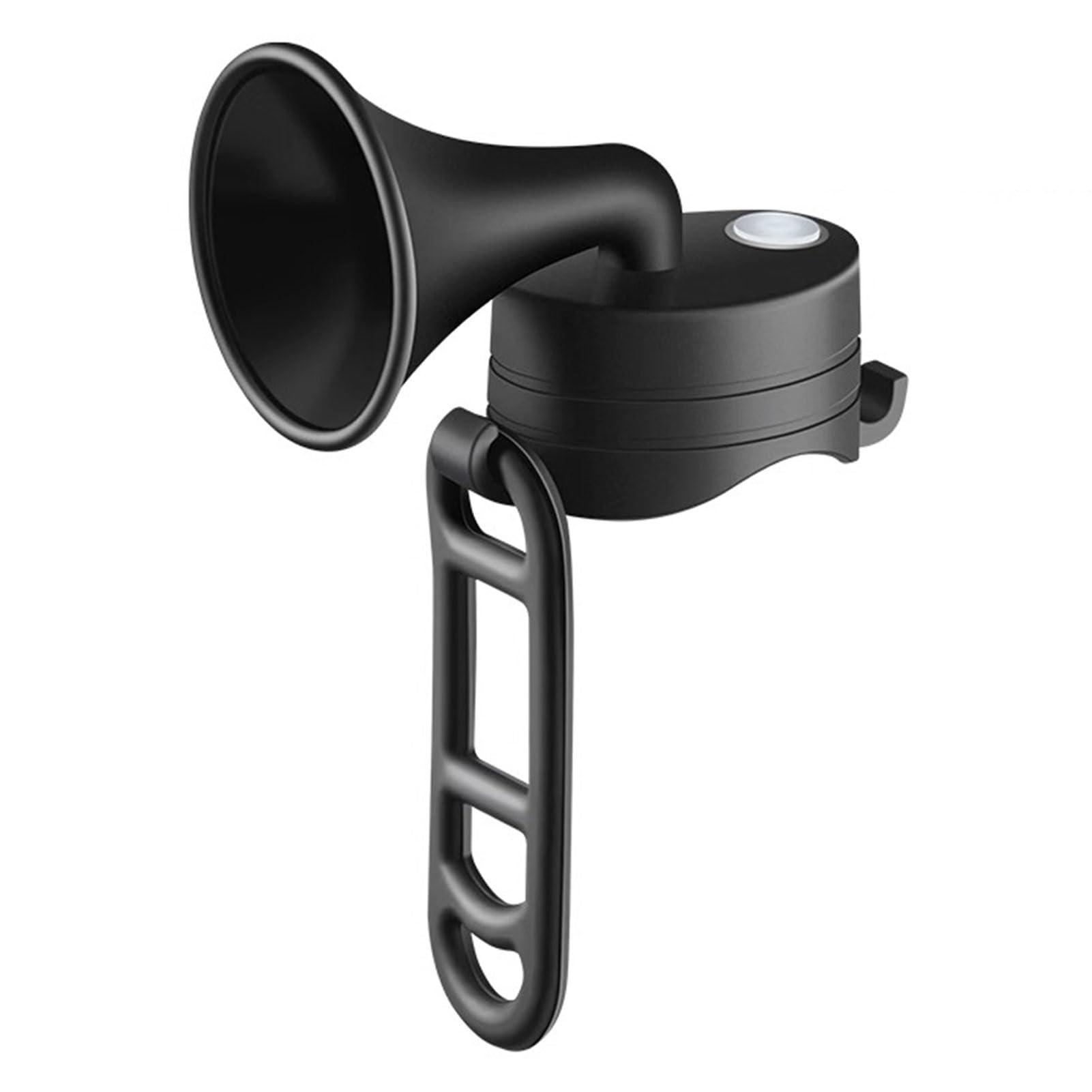 Bike Horn 120dB Adults Bike Horn Alarm Waterproof Electronic Bicycle Horns for Handlebars Scooter Horn Cycling Equipment Ordinary Bell чёрный