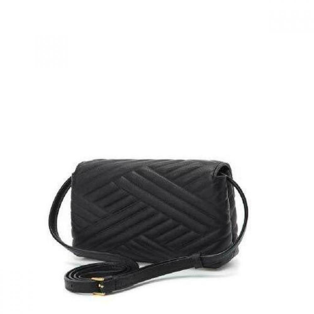 Daks Black Dd Logo Leather Crossbody Bag Dcba2f367bk
