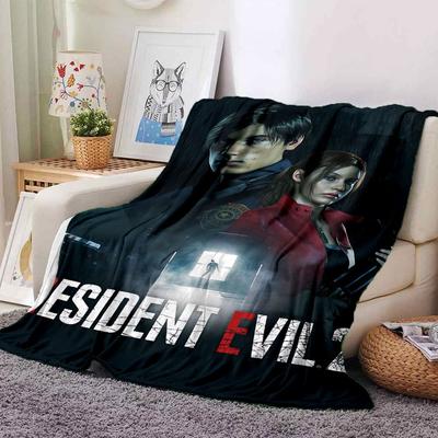Resident Evil 8 Decke (1 Stück) – Weiche, warme Decke für Zuhause, Büro und Reisen – Gemütliche Ganzjahresdecke, Geschenkidee fürs Büro, Büroaccessoire B39