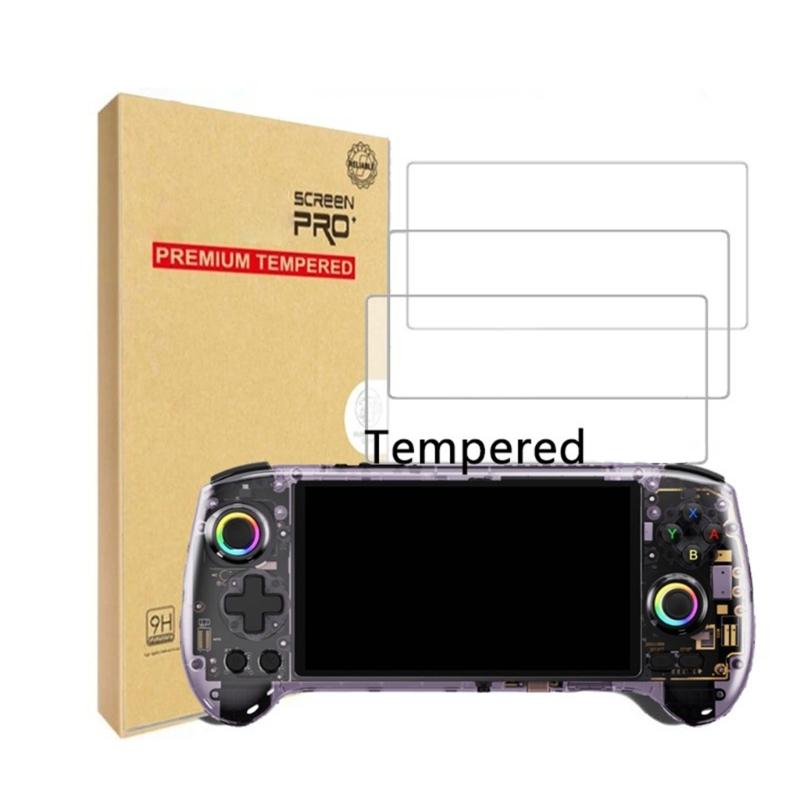 Antifingerprint Tempered Glass Film Screen Cover For RG557 Game Console Display 9H Hardness High Transparence No Bubble